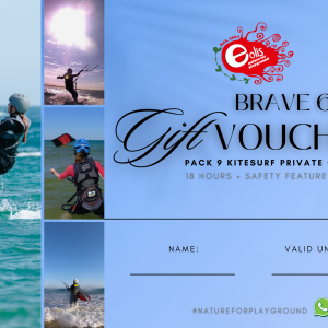 BRAVE 60+ Voucher (Pack of 9 Kitesurf lessons + E-Book)